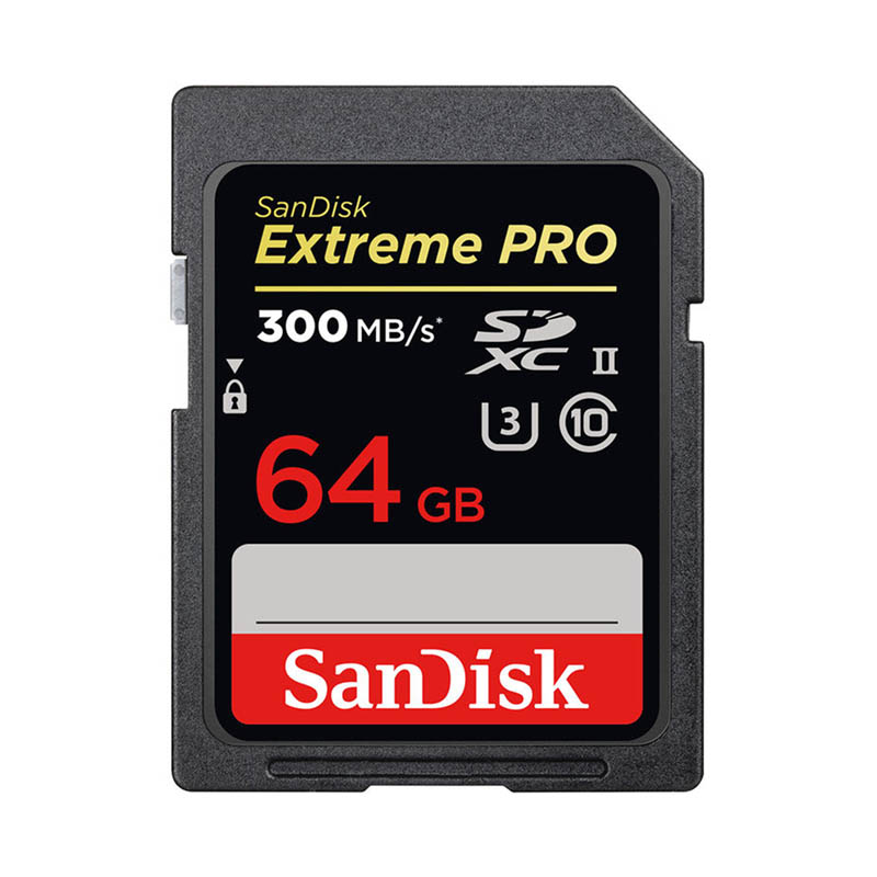 SanDisk Extreme Pro UHS-II SDHC U3 300MB/s 64GB