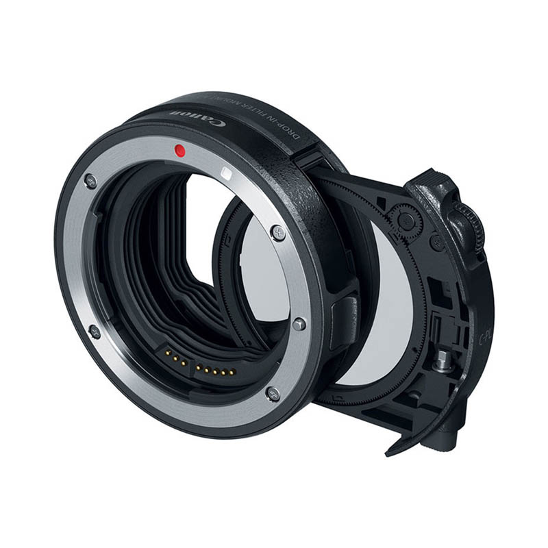 Canon Drop-In Filter Mount Adapter EF-EOS R with Circular Polarizer Filter