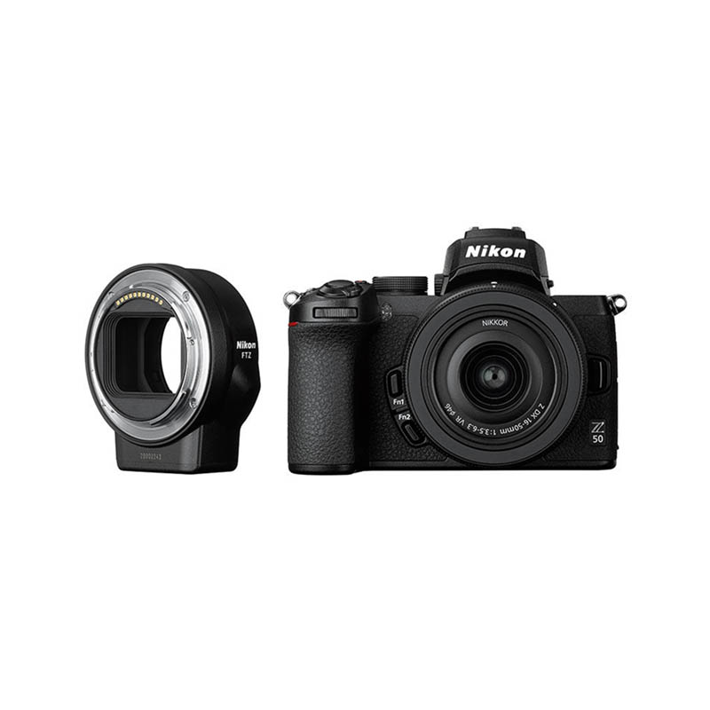 Nikon Z50 Body & 16-50mm F/3.5-6.3 VR & FTZ Adapter